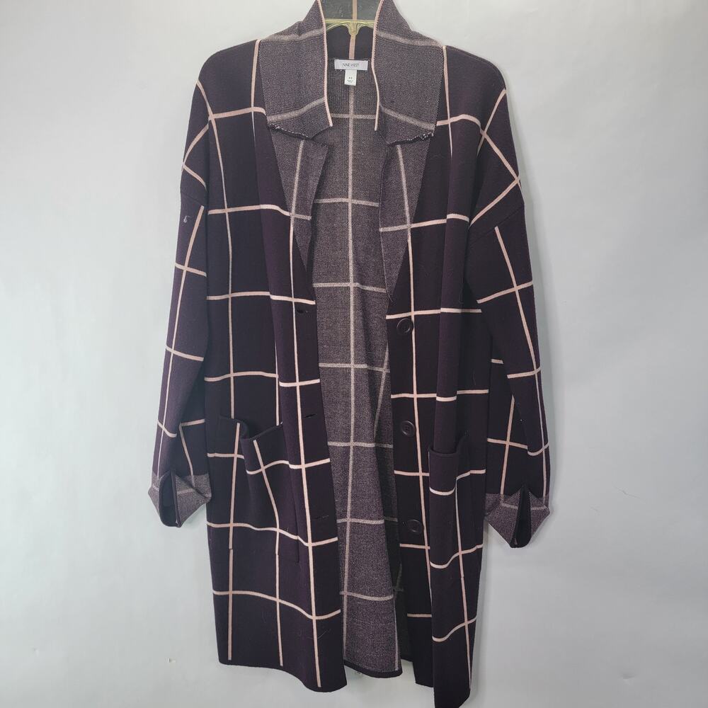Nine West Cardigan w/pockets Warm Cozy Button Closure Size M